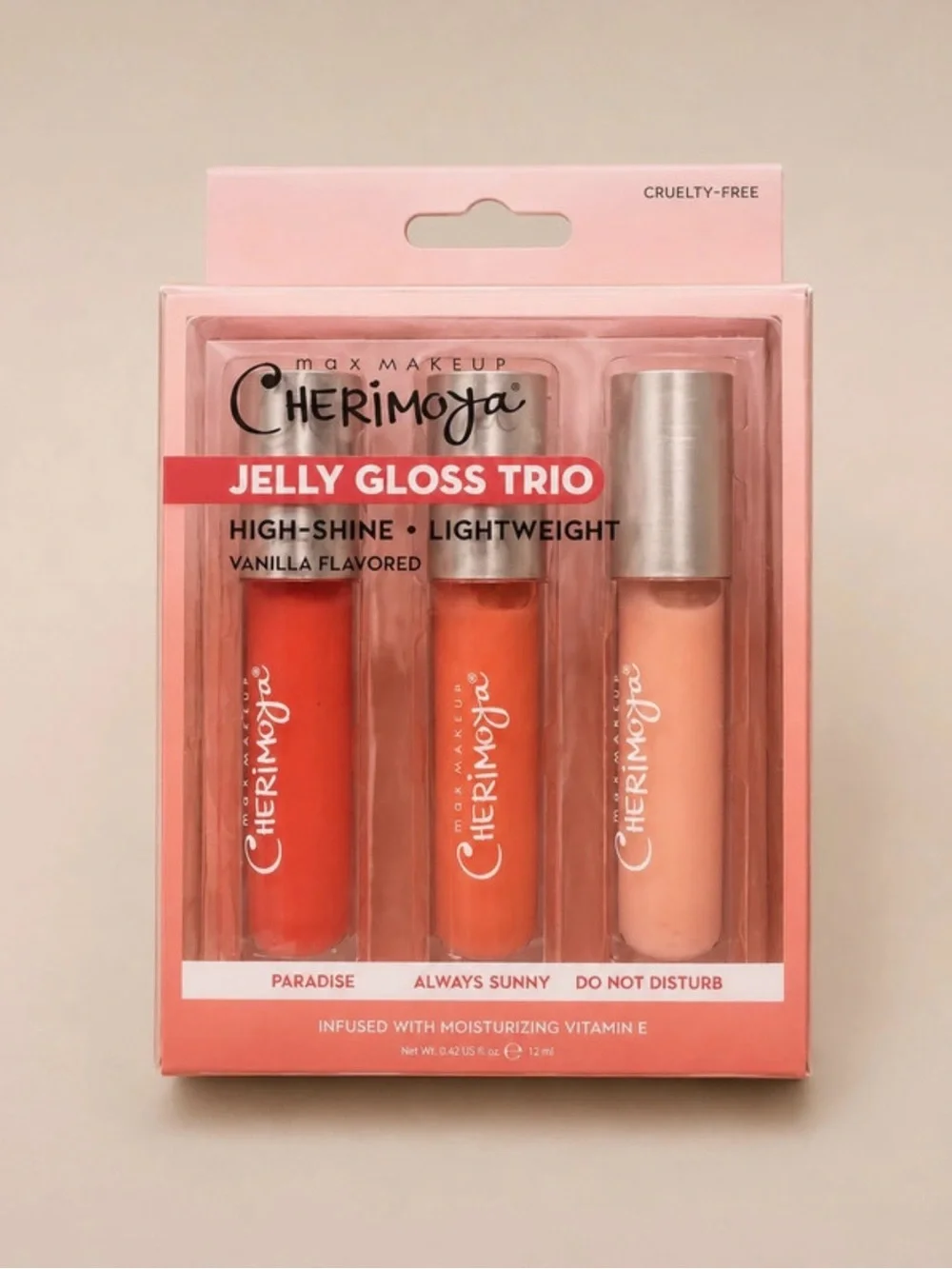 Cherimoya Jelly Gloss Trio Lip Gloss Set Paradise Always Sunny Do Not Disturb